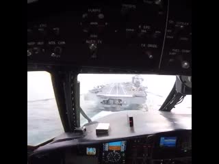 landing on an aircraft carrier