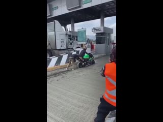 karma for the motorcyclist